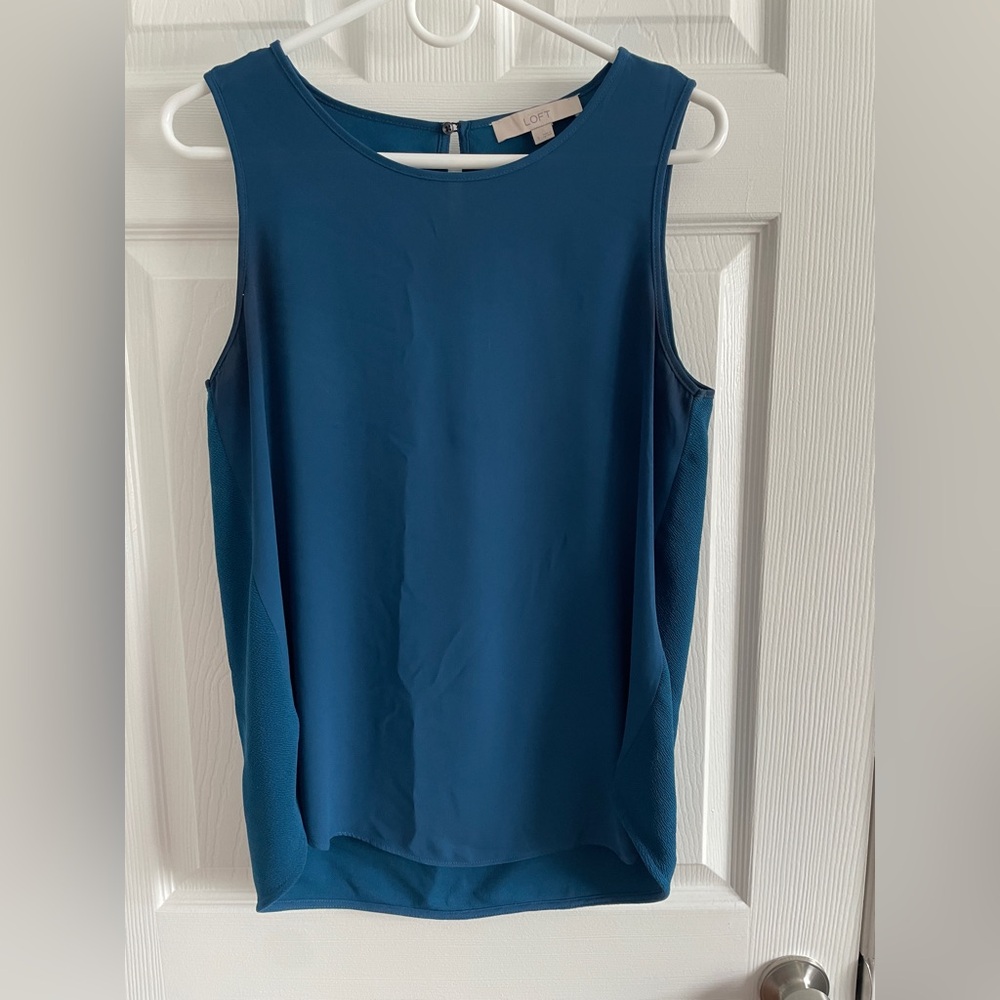 LOFT Dark Blue Dress Shirt